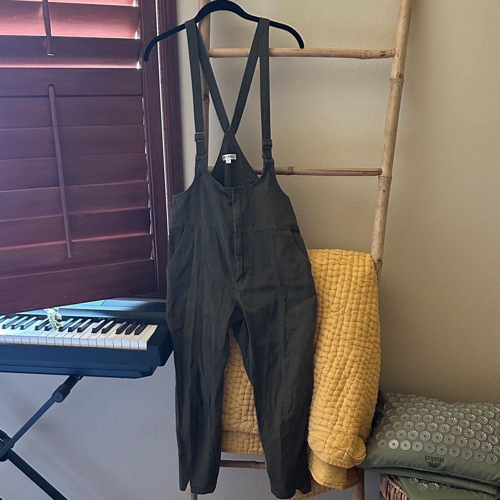 Wild Honey Army Olive Green Overalls Jumpsuit Dungarees